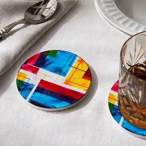 The Grexit Ceramic Coaster (Round)