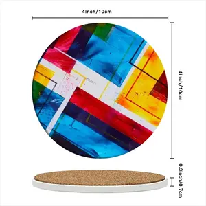 The Grexit Ceramic Coaster (Round)