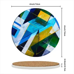 Arising From The Ashes Of Apartheid Ceramic Coaster (Round)