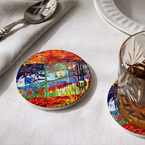 73 Ceramic Coaster (Round)