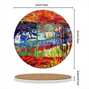 73 Ceramic Coaster (Round)