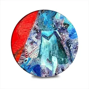 Judith Fragment G Ceramic Coaster (Round)