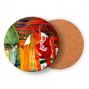 73 Fragment S Ceramic Coaster (Round)