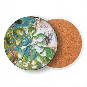 On The Hill Ceramic Coaster (Round)