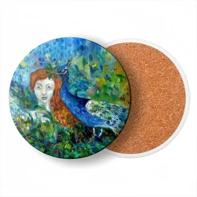 Angel Of Summer Ceramic Coaster (Round)