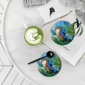 Angel Of Summer Ceramic Coaster (Round)