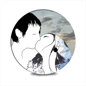 Fairy And Jamie Ceramic Coaster (Round)