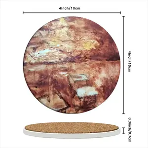 Firestorm Ceramic Coaster (Round)