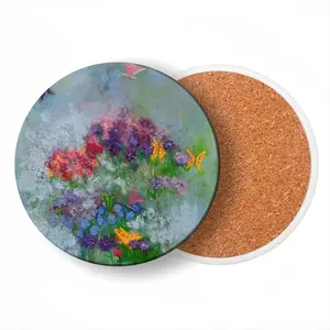 Breezy Day Ceramic Coaster (Round)