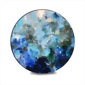 Garden I Ceramic Coaster (Round)