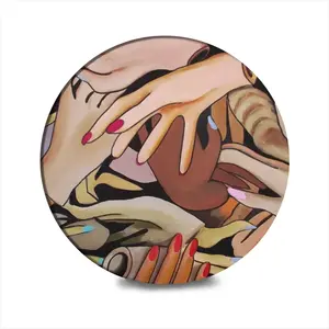 Hands On Ceramic Coaster (Round)