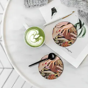 Hands On Ceramic Coaster (Round)