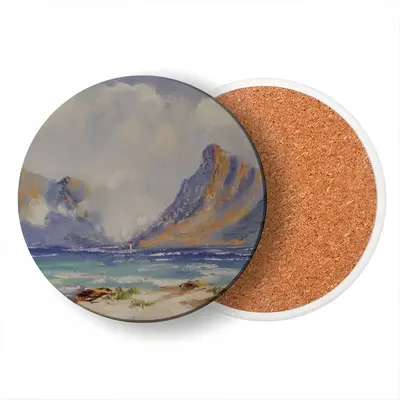 Houtbay Cape Town Ceramic Coaster (Round)