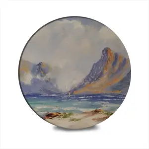 Houtbay Cape Town Ceramic Coaster (Round)