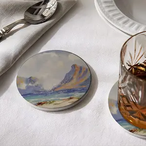 Houtbay Cape Town Ceramic Coaster (Round)