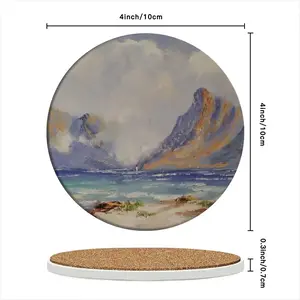 Houtbay Cape Town Ceramic Coaster (Round)