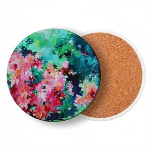 Infinite Garden 5 Ceramic Coaster (Round)