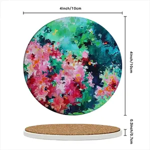 Infinite Garden 5 Ceramic Coaster (Round)