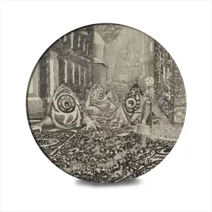 Always Watching Ceramic Coaster (Round)