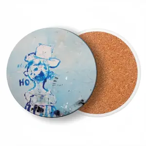 Ho The Pimp Ceramic Coaster (Round)