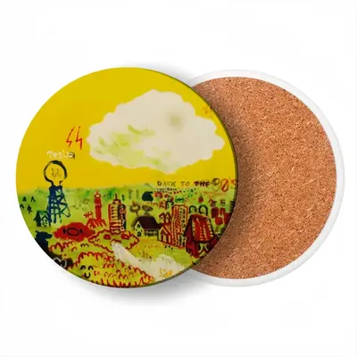 Back To The 30S Ceramic Coaster (Round)