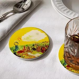 Back To The 30S Ceramic Coaster (Round)