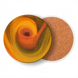 A Field Of Energy Ceramic Coaster (Round)