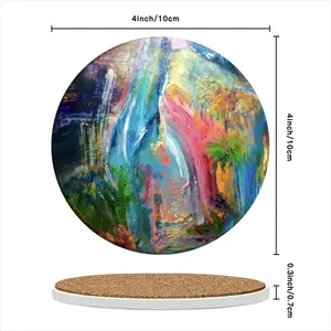 Exit To Exist 2020 Ceramic Coaster (Round)