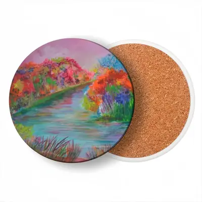 Rhythm Of Colors Ceramic Coaster (Round)