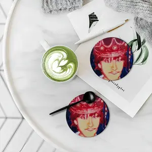 Portrait Of Chris Ceramic Coaster (Round)