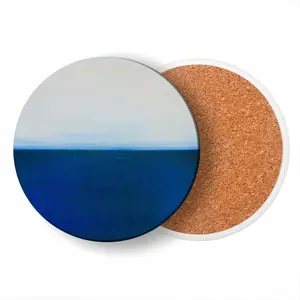 Untitled R Ceramic Coaster (Round)