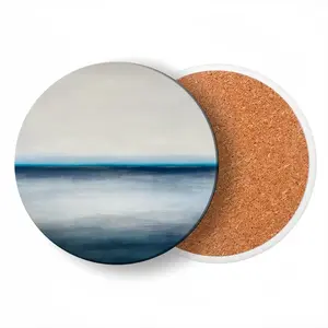 Untitled F Ceramic Coaster (Round)