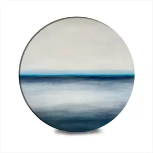 Untitled F Ceramic Coaster (Round)