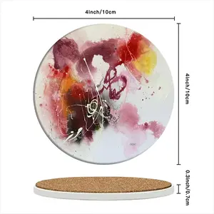 To Candy Mountain Ceramic Coaster (Round)