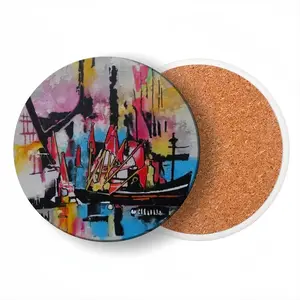 La Pointe Du Rat Ceramic Coaster (Round)