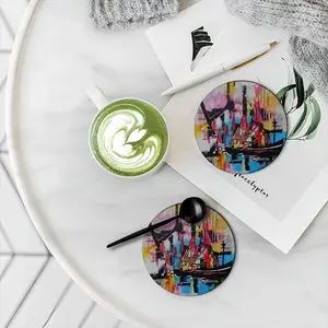 La Pointe Du Rat Ceramic Coaster (Round)