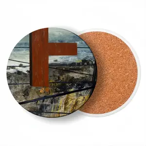 Message Series 2F Ceramic Coaster (Round)