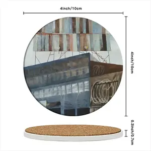 Rooftop Hierarchy Ceramic Coaster (Round)