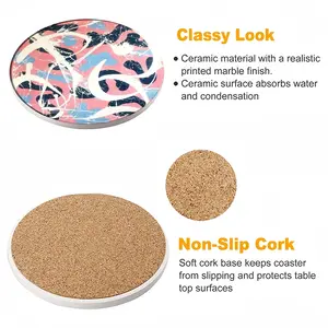 Enriched Ceramic Coaster (Round)