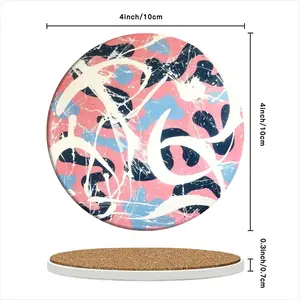 Enriched Ceramic Coaster (Round)