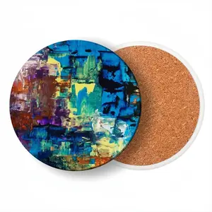 The Neutrinos Cry Ceramic Coaster (Round)