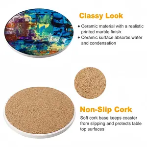 The Neutrinos Cry Ceramic Coaster (Round)