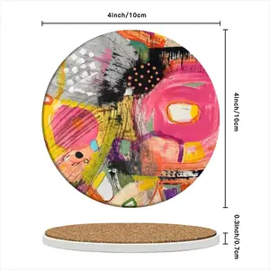 Rabid Ceramic Coaster (Round)