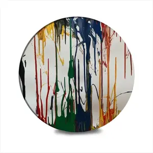 Singing In The Rain Ceramic Coaster (Round)