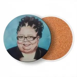 Karen Lewis Ceramic Coaster (Round)