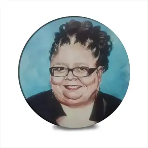 Karen Lewis Ceramic Coaster (Round)