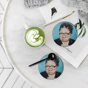 Karen Lewis Ceramic Coaster (Round)