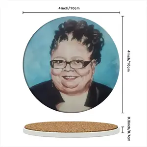 Karen Lewis Ceramic Coaster (Round)