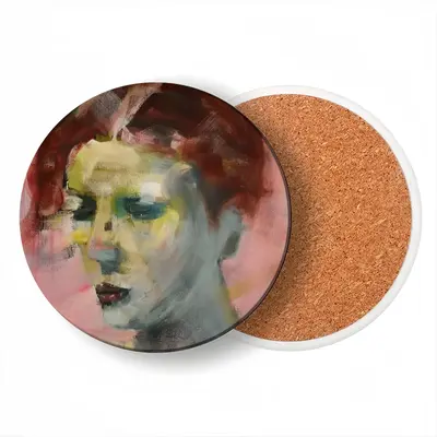 Warbler Ceramic Coaster (Round)