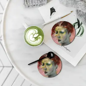 Warbler Ceramic Coaster (Round)